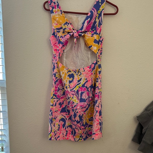 Lilly Pulitzer Vibrant Floral Mini Dress - Pink, Yellow, Blue - Picture 3 of 4